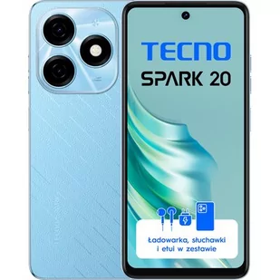 TECNO SPARK 20 8/256GB Niebieski - Telefony komórkowe - miniaturka - grafika 1
