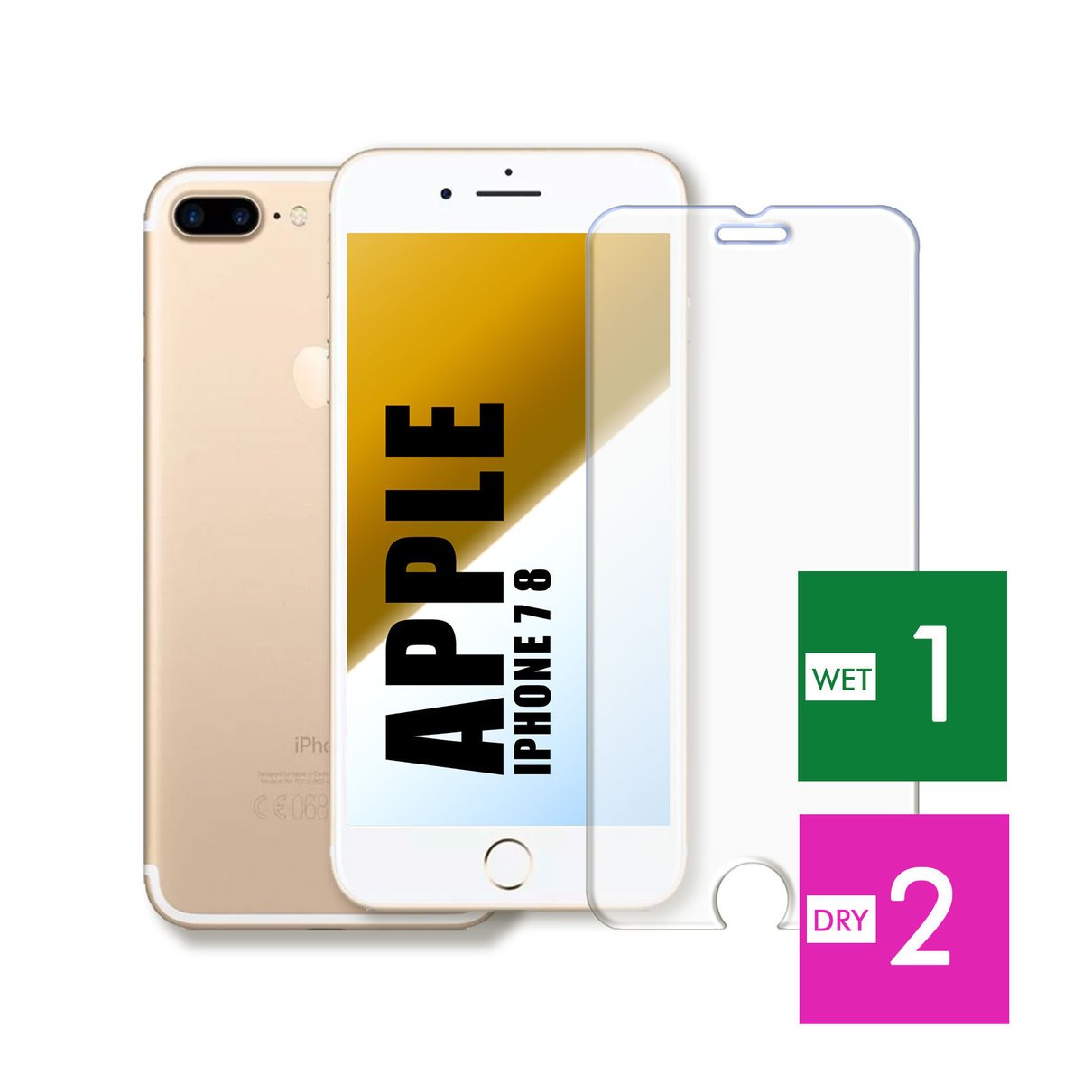 WZMOCNIONE SZKŁO DO APPLE IPHONE 7 8 SZYBKA HARTOWANE 9H JAKOŚĆ