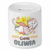 Skarbonki - Skarbonka 330 ml Dla Oliwii Córki Dziecka Prezent z Nadrukiem ze Zdjęciem + Opakowanie na prezent (wzór 04) - miniaturka - grafika 1