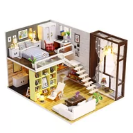 Zabawki kreatywne - Habarri Habarri Miniaturowy domek Nowoczesny domek Zuzi K028 - miniaturka - grafika 1