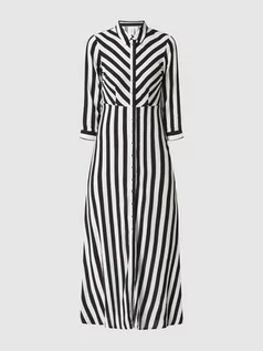 Sukienki - Długa sukienka ze wzorem w paski model ‘SAVANNA’ - grafika 1