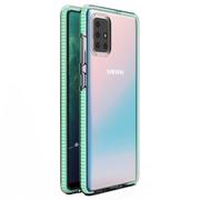 Etui i futerały do telefonów - Spring Case pokrowiec żelowe etui z kolorową ramką do Samsung Galaxy A71 miętowy - miniaturka - grafika 1