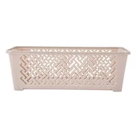 Pudła i pojemniki do przechowywania - Koszyk plastikowy 24,5 x 14,5 x 8 cm beżowy - miniaturka - grafika 1