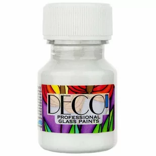 Farba Do Szkła Deco Nr 100 Biała 30 Ml - Farby i media malarskie - miniaturka - grafika 1