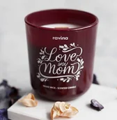 Świece - ŚWIECA ZAPACHOWA DLA MAMY, LOVE YOU MOM, ŚWIECZKA NA PREZENT, DZIEŃ MATKI, PERFUMOWANA ZAPACHOWA SOJOWA Z DREWNIANYM KNOTEM ZAPACH RÓŻY RÓŻANY ROSE - miniaturka - grafika 1
