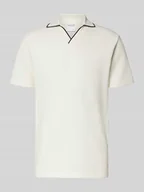 Koszulki męskie - Koszulka polo o kroju slim fit z dekoltem w serek model ‘SANGEV’ - miniaturka - grafika 1