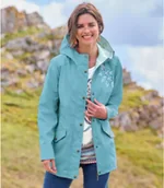 Kurtki damskie - Kurtka-wiatrówka z kapturem Kobieta Atlas For Men - Kolor : Niebieski - Rozmiar : 36/38 - miniaturka - grafika 1