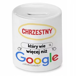 Skarbonka Dla Chrzestnego na Urodziny Prezent z Nadrukiem ze Zdjęciem - Skarbonki - miniaturka - grafika 1