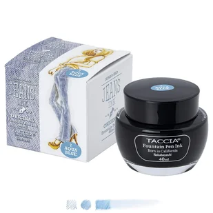 Taccia Jeans Atrament Aqua Blue 40ml - Pióra wieczne - miniaturka - grafika 1