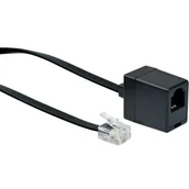 Kable miedziane - Schwaiger 10m RJ-11 - RJ-11 Czarny - miniaturka - grafika 1