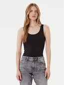 Koszulki i topy damskie - G-Star Raw Top Base D07210-3310 Czarny Slim Fit - miniaturka - grafika 1