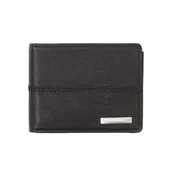 Portfele - Portfel męski Quiksilver Stitchy Tri-Fold czarny - miniaturka - grafika 1