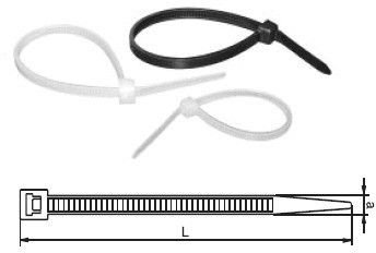 Organizer JAPRO Taśma zaciskowa 160X4,8MM 100szt 818