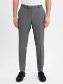 Spodnie męskie - JOOP! Męskie spodnie garniturowe z zawartością wełny - Brad Mężczyźni Regular Fit szary wzorzysty, 24 - miniaturka - grafika 1