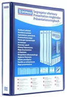 Szkolne artykuły papiernicze - Donau Segregator ofertowy PP A4/4RD/25 niebieski - miniaturka - grafika 1