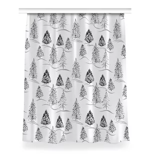 Gotowa zasłona z nadrukiem 150x200 Zimowa choinka, Fabricsy - Zasłony - miniaturka - grafika 1