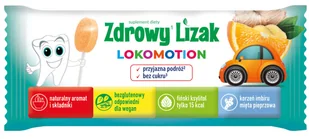 Zdrowy lizak Mniam-Mniam Lokomotion o smaku pomarańczowym - Gumy do żucia, lizaki, dropsy - miniaturka - grafika 1