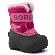 Śniegowce damskie - Sorel Śniegowce Toodler Snow Commander NV1960 Tropic Pink/Deep Blush 652 - miniaturka - grafika 1