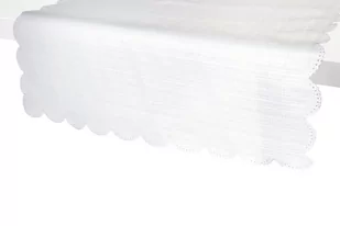 Bieżnik FIBRETI biały, 40x120, 100% poliester - Obrusy i serwetki - miniaturka - grafika 1