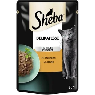 Sheba Delikatesse Karma w galaretce 28 x 85 g Indyk - Mokra karma dla kotów Sheba Delikatesse Karma w galaretce 28 x 85 g Indyk - Mokra karma dla kotów - miniaturka - grafika 1