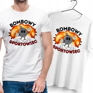 Koszulki męskie - T-Shirt Dla Sportowca biały Na Prezent z Dowolnym Nadrukiem Zdjęciem Gift - miniaturka - grafika 1