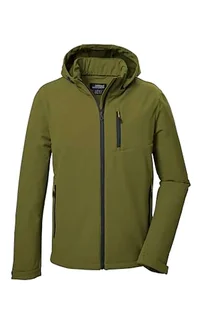 killtec Męska kurtka softshellowa/kurtka outdoorowa z odpinanym kapturem KOW 92 MN SFTSHLL JCKT, mech, S, 41829-000 - Kurtki męskie - miniaturka - grafika 1