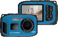 Aparaty Cyfrowe - wodoodporny aparat cyfrowy 1080P, 48 MP, cyfrowa kamera wideo, 2,4-calowy ekran IPS, IP68, obudowa 5 m, wodoodporność, głębia, autofokus, 4-krotny zoom cyfrowy, wbudowana bateria, prezent urodzinowy i festiwalowy dla dzieci, chłopców, dziewcząt, studentów, nastolatków - miniaturka - grafika 1