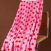 Inne - Spódnica z elastycznym pasem z nadrukiem , swobodna spódnica plisowana w kształcie litery A na wiosnę i , odzież damska - miniaturka - grafika 1