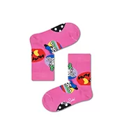 Skarpetki damskie - Happy Socks Kids Daisy & Minnie Dot Sock, kolorowe i zabawne, Skarpety dla dzieci, Niebieski-Zielony-Różowy-Czerwony-Biały-Żółty (0-12M) - miniaturka - grafika 1