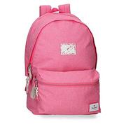 Torby na laptopy - Pepe Jeans Luna Plecak na laptopa z dwoma przegródkami, Rosa, Mochila para Portátil Doble Compart. con Carro, Plecak 44 - miniaturka - grafika 1