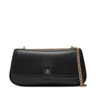 Torebka Calvin Klein Ck Convertible Chain Small Bag LV04F3172G Czarny - Torebki damskie - miniaturka - grafika 1