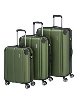 Travelite City 4 w walizka na kółkach, zielony, Trolley Set L/M/S, Wózek City, 4 w - Walizki - miniaturka - grafika 1