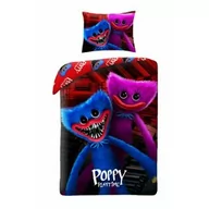 Pościel dla dzieci - Halantex Pościel bawełniana 140x200 Poppy Monster Playtime gra poszewka czerwona kolorowa 70x90 Kids 12 - miniaturka - grafika 1