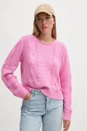 Swetry damskie - Pepe Jeans sweter INMA damski kolor różowy  PL702172 - miniaturka - grafika 1