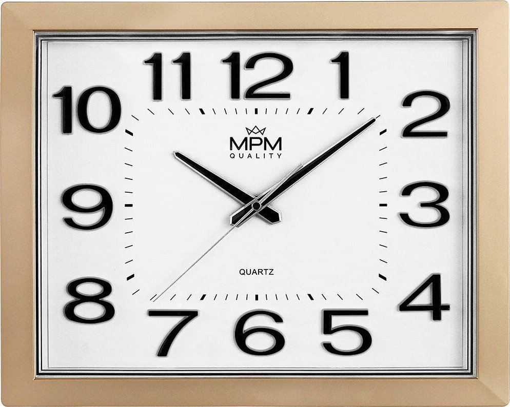 MPM Zegar ścienny MPM E01.4224.80 40x32 cm czytelny cichy