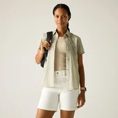 Koszule damskie - Regatta Koszula damska z krótkim rękawem Travel Light przeciw insektom Brązowy, Rozmiar: 42 - miniaturka - grafika 1