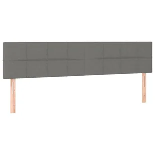 Łóżko kontynentalne z materacem, ciemnoszara tkanina 200x200 cm Lumarko - Łóżka - miniaturka - grafika 7