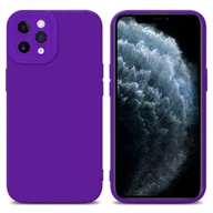 Etui i futerały do telefonów - Pokrowiec Etui Do Apple iPhone 11 PRO MAX w FLUID CIEMNY FIOLET TPU Silikonowe Obudowa Ochronny Case Cover Cadorabo - miniaturka - grafika 1