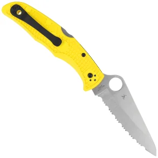 Nóż składany Spyderco Pacific Salt 2 FRN Yellow, Spyder H2 (C91SYL2) - Noże - miniaturka - grafika 3