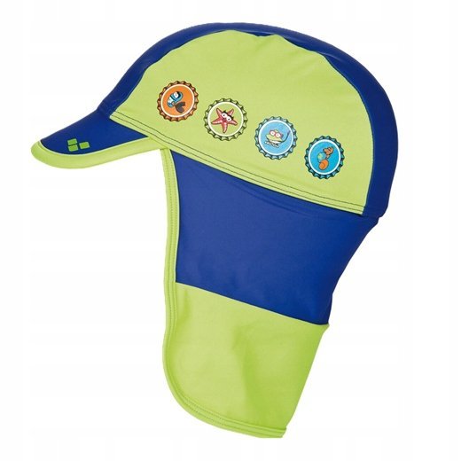 czapka z daszkiem dziecięca z osłoną karku ARENA Crowncaps UPF 50+