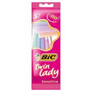 Pozostałe kosmetyki - Maszynka do golenia Twin Lady Sensitive 5 sztuk BIC - miniaturka - grafika 1