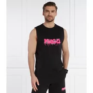 Koszulki męskie - HUGO Tank top Dopical | Relaxed fit | stretch - miniaturka - grafika 1