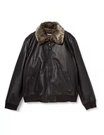 Kurtki męskie - Schott NYC męska kurtka skórzana, ciemnobrązowy, 4XL - miniaturka - grafika 1