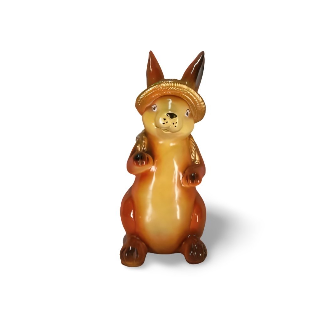 Figura Dekoracja Królik z Koszyczkiem na Plecach