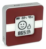 Stacje pogodowe - AIRVALENT AIRV-FLLV cyfrowa stacja meteorologiczna Bordowy, Srebrny Bateria - miniaturka - grafika 1