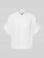 Bluzki damskie - Bluzka o kroju relaxed fit z mieszanki wiskozy i lnu model ‘VIVA’ - miniaturka - grafika 1