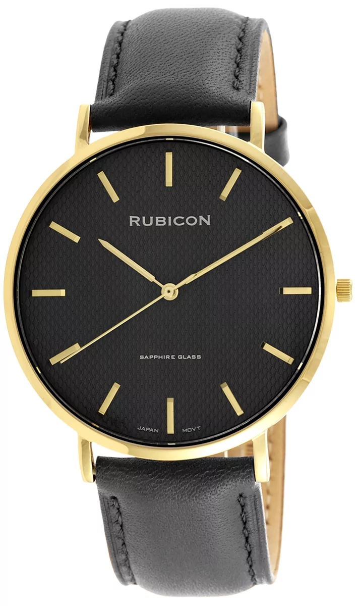 Zegarek Rubicon RBN198 RNCE48 złoty czarny