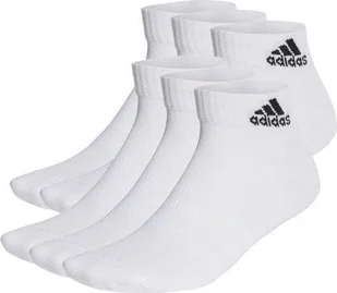 Skarpety adidas Cushioned Sportswear Ankle Socks 6 Pairs białe HT3442 43-45 - Skarpety termoaktywne - miniaturka - grafika 1