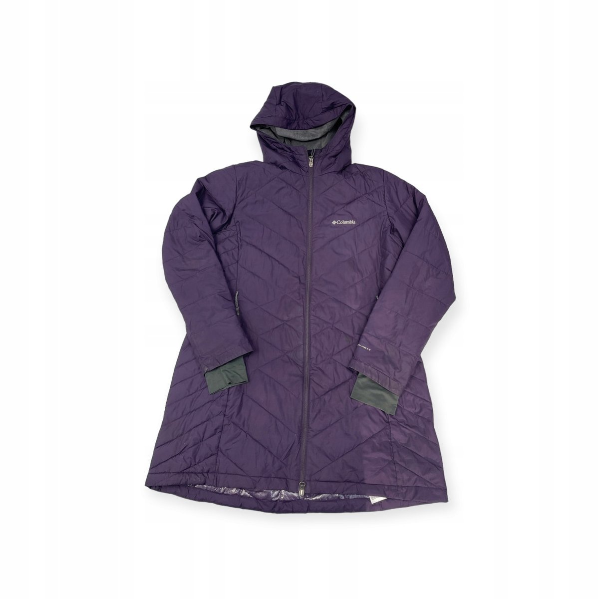 Długa zimowa kurtka damska kaptur Columbia XL