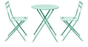 Meble ogrodowe - Meble Balkonowe Stalowe SEMPLICI Miętowe - miniaturka - grafika 1
